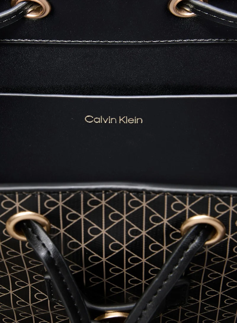 CALVIN KLEIN  Allover Emblem Logo Mini Backpack for Women | Best Price UAE